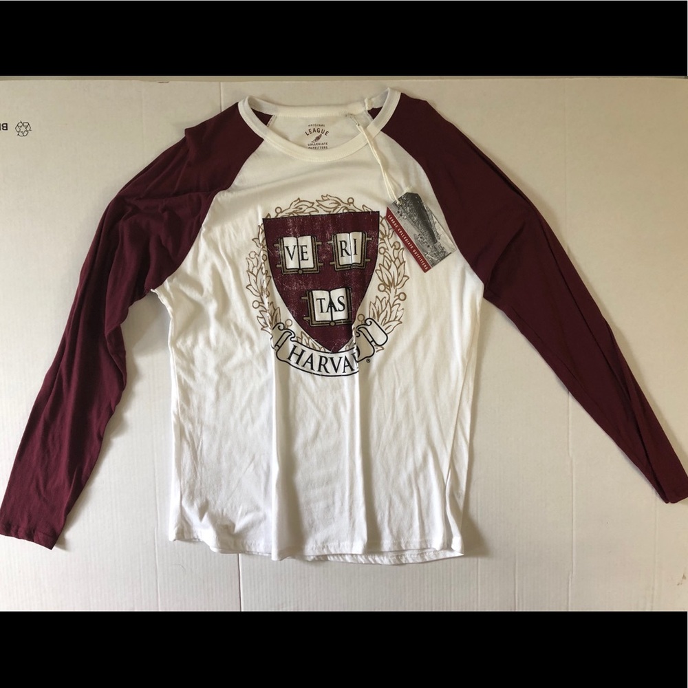 Harvard Men’s L Long Sleeve Shirt White